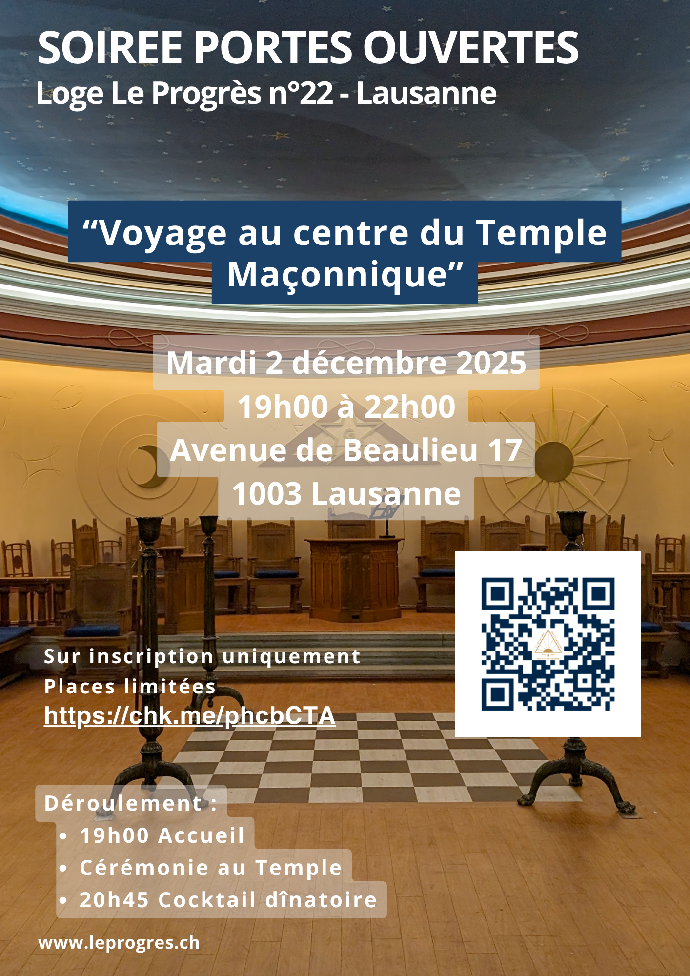 Flyer de la soirée portes ouvertes